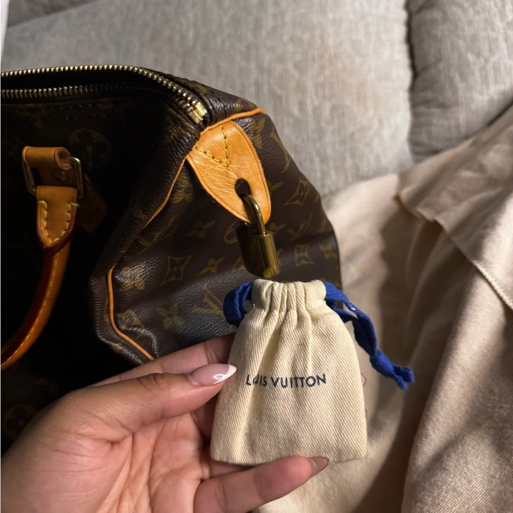 Louis Vuitton Brown and Tan Monogram Satchel - Picture 7 of 8